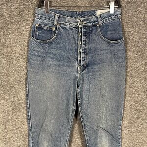 Vintage Lawman Jeans Women 13 Western Button Fly High Rise Tapered Hong Kong 90s